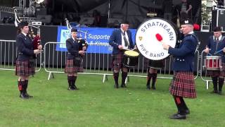 Strathearn Pipe Band 2015 Kilt Run Perth Perthshire Scotland [upl. by Nosa]