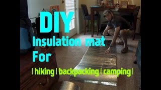 DIY Insulation mat for  hiking  backpacking  camping   MuddyTigerOutdoors [upl. by Lletnom]