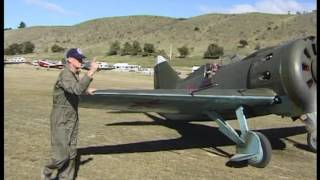 Polikarpov I16 No9 at Wanaka New Zealand 1998 [upl. by Bernelle596]