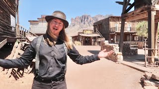 Goldfield Ghost Town In Apache Junction AZ Superstition Railroad amp Underground Mine  Mystery Shack [upl. by Telocin196]