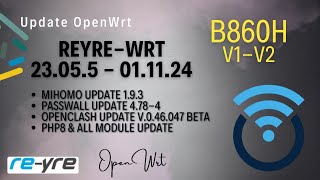 OpenWrt 23055 Stable ClashWall 011124 For B860H V1 Support  REYREWRT [upl. by Ellessig]