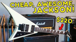 METAL GUITAR BARGAIN  Jackson JS32 Rhoads Used Guitar Review [upl. by Ellennoj]