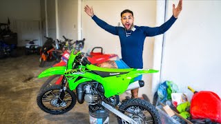 Buying A Brand New Dirt BIke Kx100  Braap Vlogs [upl. by Andee]