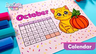 DIY  OCTOBER Calendar Ideas and Inspiration EASY [upl. by Sou]