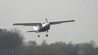 Engine start and takeoff N210SH Cessna P210N Silver Eagle at Teuge Airport [upl. by Gurango]