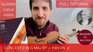 Haydn Violin Concerto in G Major performance amp full tutorial violintutorial trinitygrade8 violin [upl. by Higbee]