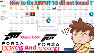 How to Fix Xinput 13dll missing in Forza horizon 5 and Forza 4 viral fix fixproblem [upl. by Eilatan]