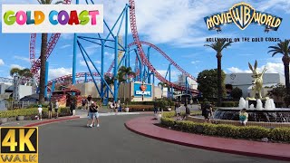 Movie World Gold Coast  Australia 🇦🇺 4K Walk  Vacation Fun 🙂 [upl. by Emerick]