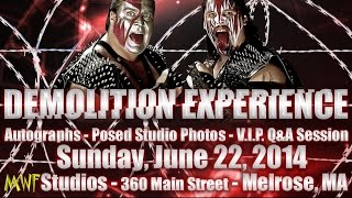 Demolition Ax amp Smash Studio Shoot Interview Complete FREE  MWF Boston Wrestling [upl. by Nyvek807]