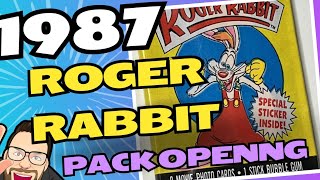 Who Framed Roger Rabbit The Movie Trading Cards Pack Opening From 1987 [upl. by Yortal]