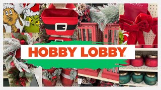 HOBBY LOBBY  SHOP With Me Christmas 1st Look 2024 [upl. by Clere]