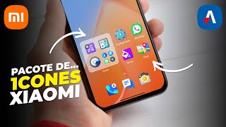 🌟🚀seu XIAOMI em OUTRO NÍVEL com esse NOVO PACOTE DE ÍCONES da MIUI 14  VEJA COMO [upl. by Euqirne]