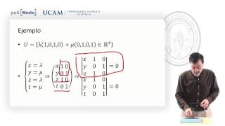 Álgebra Lineal  Intersección de Subespacios Ejemplo 1  Jesús Soto [upl. by Dygert]