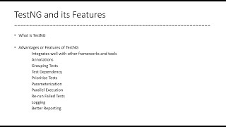 TestNG Intro And Features [upl. by Holey]