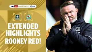 ROONEY SEES RED  Plymouth Argyle v Blackburn Rovers extended highlights [upl. by Natalee]