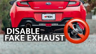 How to Disable Active Sound SystemFake Exhaust on your 2022 BRZ [upl. by Koerlin]