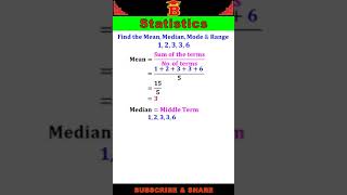 Mean Median Mode Range 1 [upl. by Carroll]