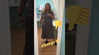 Sew this UGLY dress in to a CUTE skirt sewing refashion sewinghacks [upl. by Martainn119]