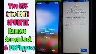 Vivo Y15 vivo 1901 CPU MTK Remove Screen Lock amp FRP bypass By MRT Dongle [upl. by Knobloch]