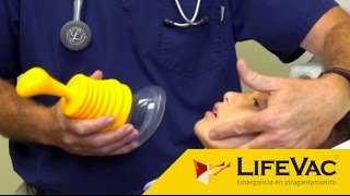 LifeVac emergencia en atragantamiento demostración médica [upl. by Buckels]