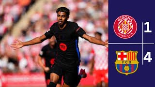 GIRONA VS BARCELONA 1  4 LALIGA 20242025 YAMAL DOMINANCE [upl. by Raynold634]