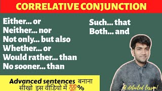 All CORRELATIVE conjunctions in detail The most detailed lessons 💯 [upl. by Odragde]