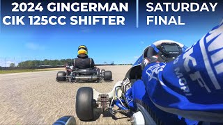 2024 Gingerman CIK 125cc Shifter Saturday Final [upl. by Aremus]