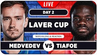 MEDVEDEV vs TIAFOE ● Laver Cup 2024 ● LIVE Tennis Watchalong [upl. by Eednil]