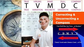 CORRECTING and UNCORRECTING a COMPASS Navigation [upl. by Yahsram]