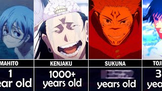 Who is the OLDEST Ages of Jujutsu Kaisen characters [upl. by Ahseinad]