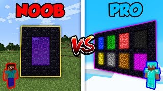 Minecraft NOOB vs PRO 8 PORTALS  AVM Shorts Animation [upl. by Cloe395]