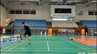 Loh Kean Yew Sparing Partner With Viktor Axelsen Training Camp in Dubai [upl. by Eadahs444]