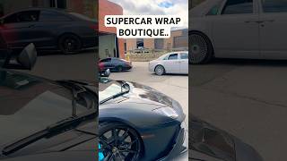 Outside The Largest Wrap Boutique🔥 lamborghini supercar wrap wrapboutique shorts viral [upl. by Nepsa638]