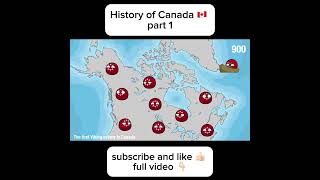 Countryballs  History of Canada history polandball america countryballs canada map usa ww2 [upl. by Ahsoek637]