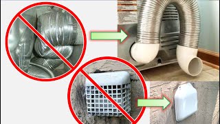 DRYER VENT FIX No more crushed hoses or clogged caps [upl. by Racso854]