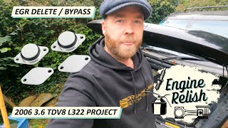 EGR DELETE  BYPASS  L322 36 TDV8 Range Rover [upl. by Pike]