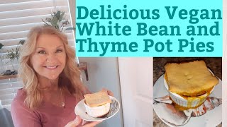 Delicious Vegan White Bean and Thyme Pot Pies [upl. by Akenom]