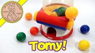 Pull N Pop Dome Gumball Machine 1995 Tomy Toys Revisit Video [upl. by Teloiv]