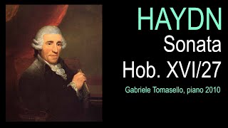 Haydn  Piano Sonata N 42 in G major Hob XVI27 recorded in 2011 [upl. by Ahtamat]