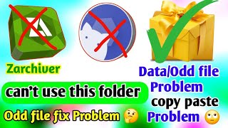 Cant use this folder 📂 How to Fix cant use this folder video zachiver android bgmi pubg [upl. by Yleme775]