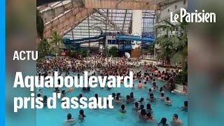 Aquaboulevard pris d’assaut pendant la canicule à Paris [upl. by Pitt]