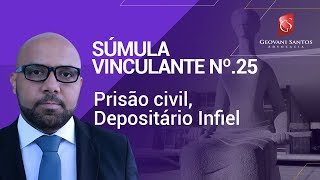 Prisão civil Depositário Infiel Súmula Vinculante nº25 [upl. by Herm]