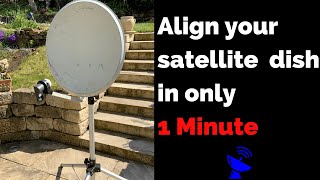 Align your satellite dish in 1 minute  With the free application quotsatellite finderquot [upl. by Enomsed842]