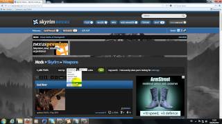 Como instalar mods skyrim por NEXUS [upl. by Koorb]