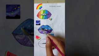 🌈🌌🍉Which one your favouriteSatisfying artsatisfying art shorts shortvideo youtubeshortsviral [upl. by Gemma]