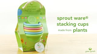 Sprout Ware® Stacking Cups made from Plants 6 Cups [upl. by Schechter]