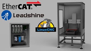 LinuxCNC EtherCAT for reals this time  New Control Cabinet and Leadshine Servos [upl. by Chun39]