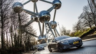 Reportage  Met de Tesla Model S naar Brussel [upl. by Bram]