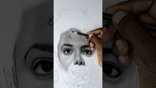 Rate my artwork from 10 to 100  art drawing realism artreveal michaeljackson thriller shorts [upl. by Auhsohey]