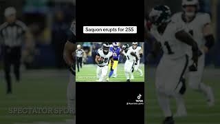 Saquon sets Eagles franchise record with 255 against Rams  Spectator Sports Clips [upl. by Neyugn]